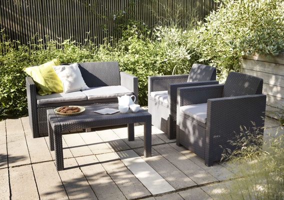 Conjunto Jardin Keter Merano antracita